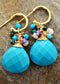 Boho Earrings, Dangle Earrings, Blue Amazonite, Celebrate